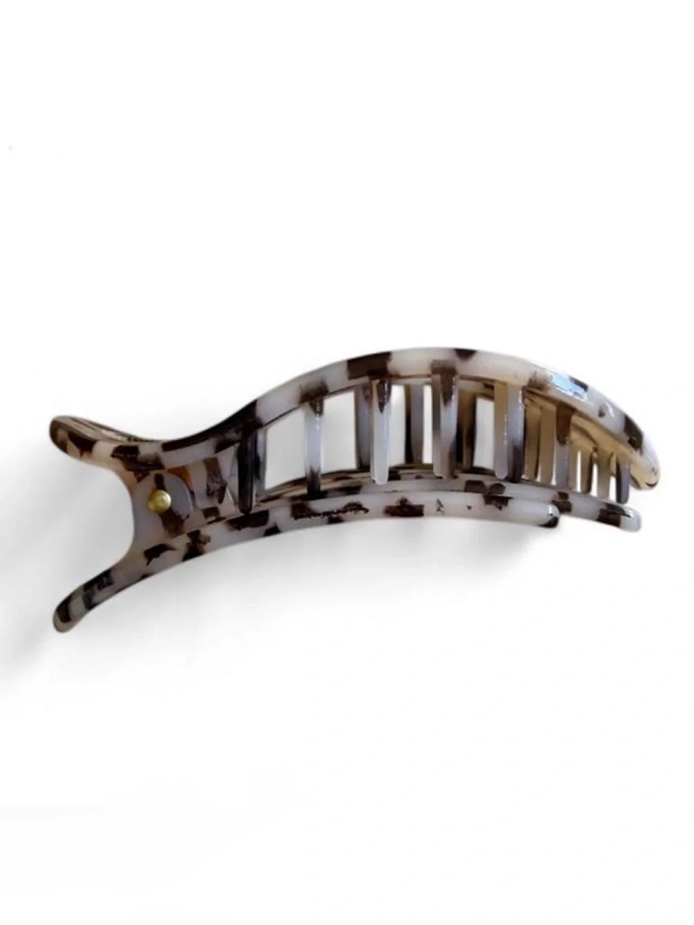TELETIES Blonde Tortoise Large Flat Round Hair Clip – NWOT